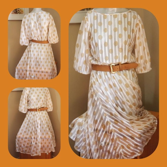 Retro Polka Dots Dress