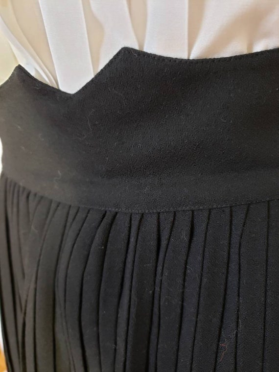 Maxi Black Accordion Pleated Skirt - image 8