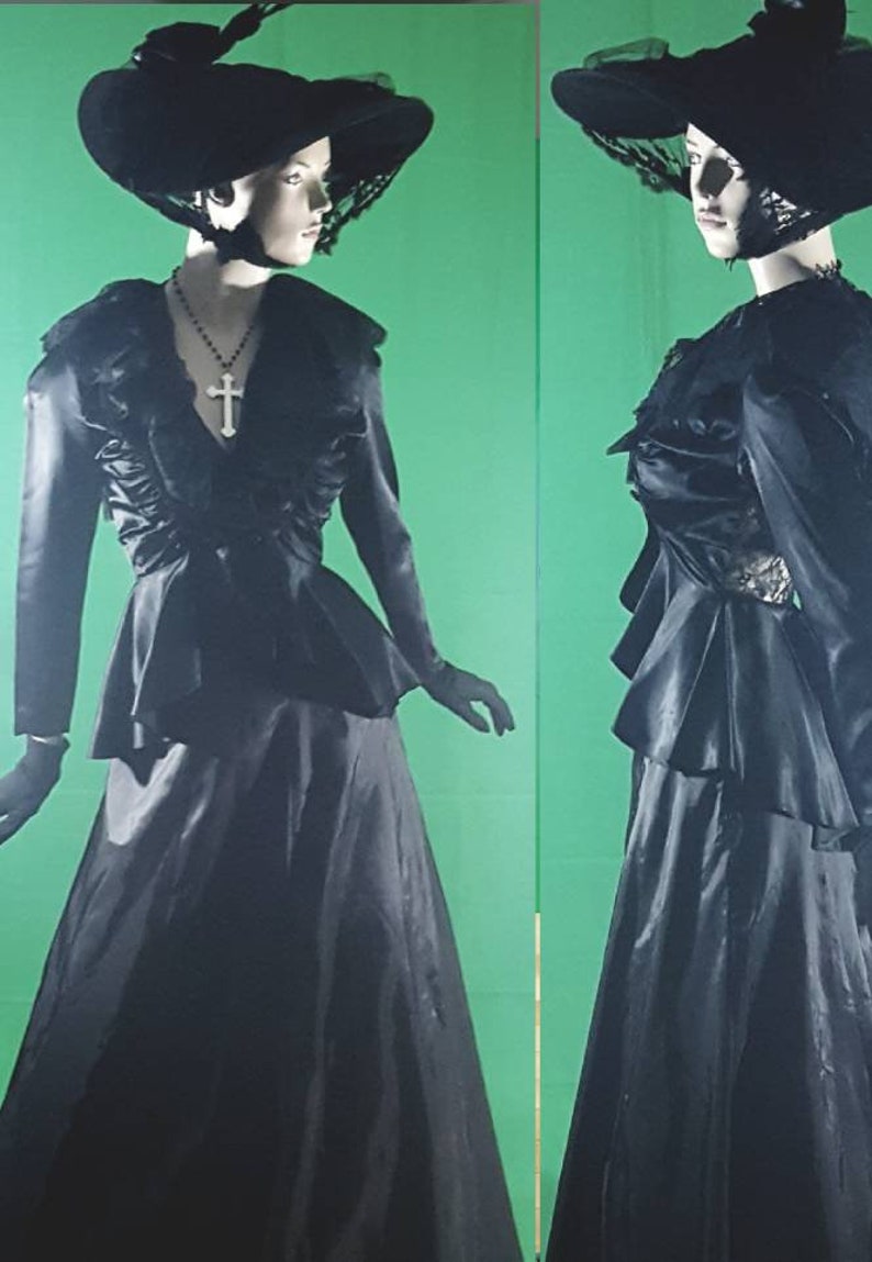 vintage funeral dress