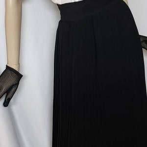 Maxi Black Accordion Pleated Skirt image 9