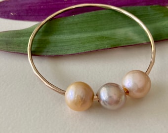 Triple Edison Pearl Bangle CUSTOM