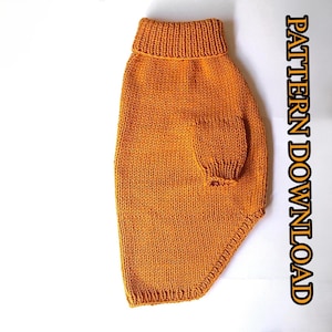 XXL Dog Sweater Knitting Pattern: With Photos, Super Bulky Yarn, Beginner Level (PDF Download)