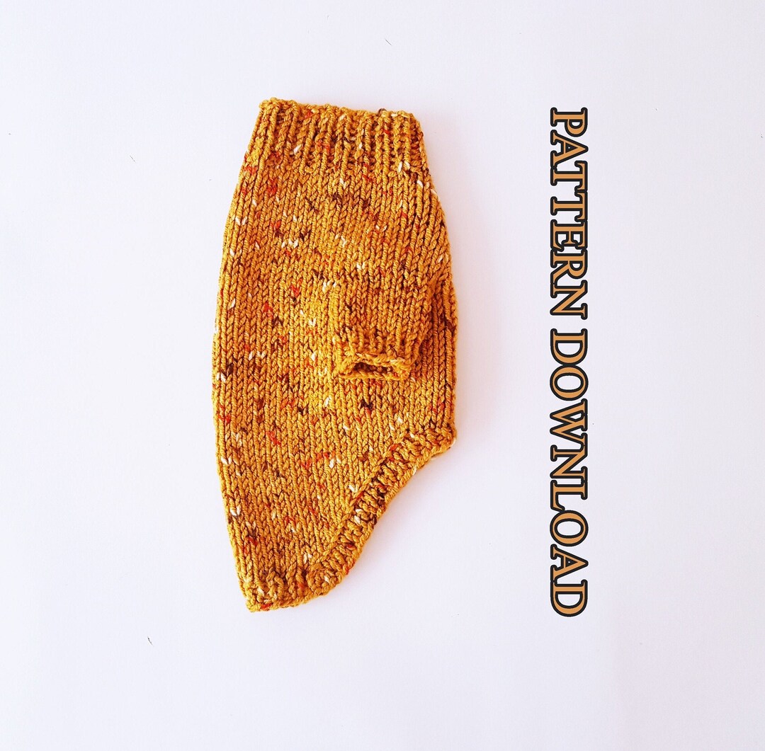 XS Dog Sweater Pattern / Knit Pattern for Dog / Warm Dog Sweater / XS