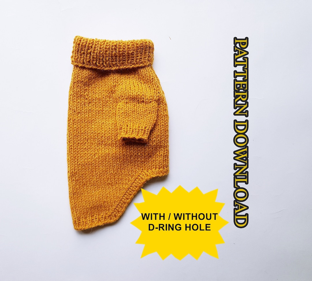 XS Dog Sweater Pattern / With or Without Dring Hole / Easy Etsy