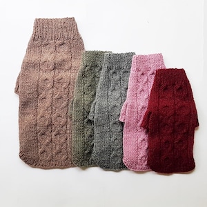 Dog jumper / Hand-knit dog sweater / Winter dog clothes / Dog jacket / Pet clothing /Dog coat / Dog outfits