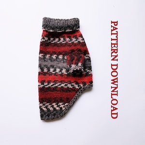 S dog sweater pattern / With photos / Sock yarn / Dog turtleneck pattern / Dog jumper pattern / PDF download / Knitting pattern