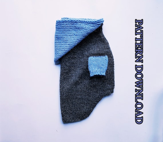 S Dog Hoodie Knitting Pattern: With Photos, Beginner level (PDF Pattern)