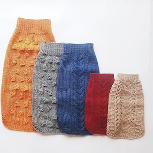 Dog jacket / Spring dog sweater / Light dog sweater / Dog clothing / Dog apparel / Knitted dog jumper / Hand-knit dog coat / Dog outfits