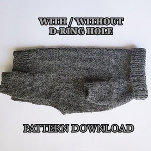 S Dog Jumpsuit Knitting Pattern: With Photos, Beginner Level (PDF Download)