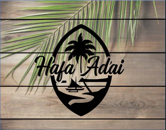Hafa Adai With Guam Seal Family Sign Wall Decor Home Living Tiosdurvis Lv