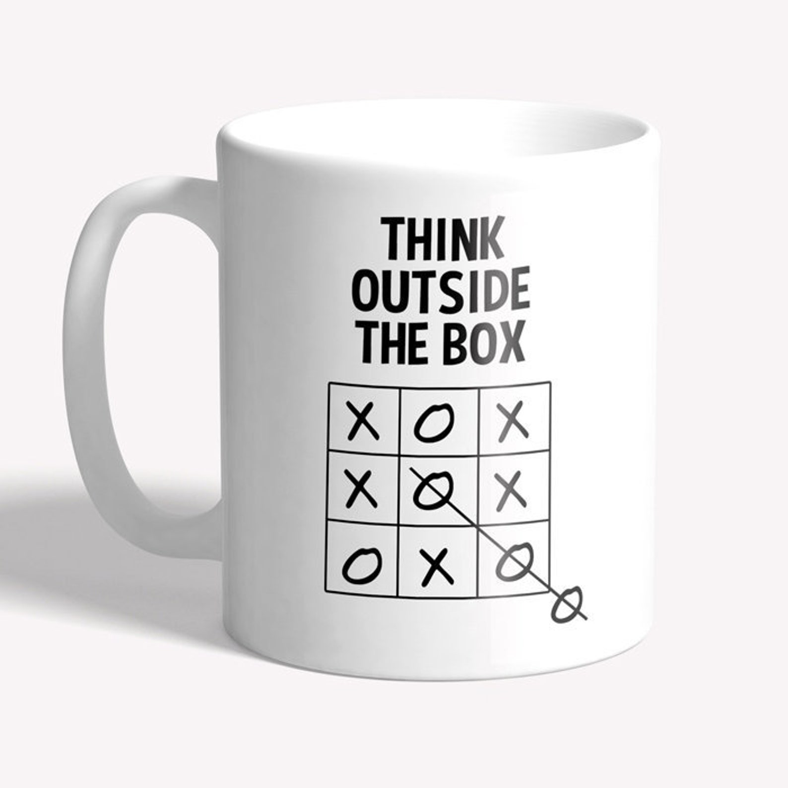Funny Mug: 'think Outside the Box' Funny Gift for - Etsy
