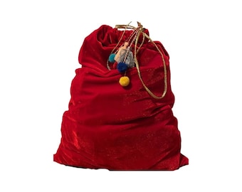 Lady Dellis Large Velvet Christmas Santa Sacks.