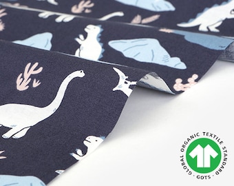 Organic cotton Dinosaur(GOTS) Cute Dailylike korea High quality Fabric by 0.5 half yard