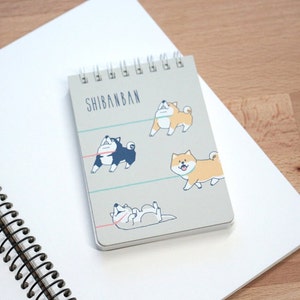 A7 Ring Memo - Japan Kawaii Shiba Inu Stationery Mind Wave Shibanban - Etsy