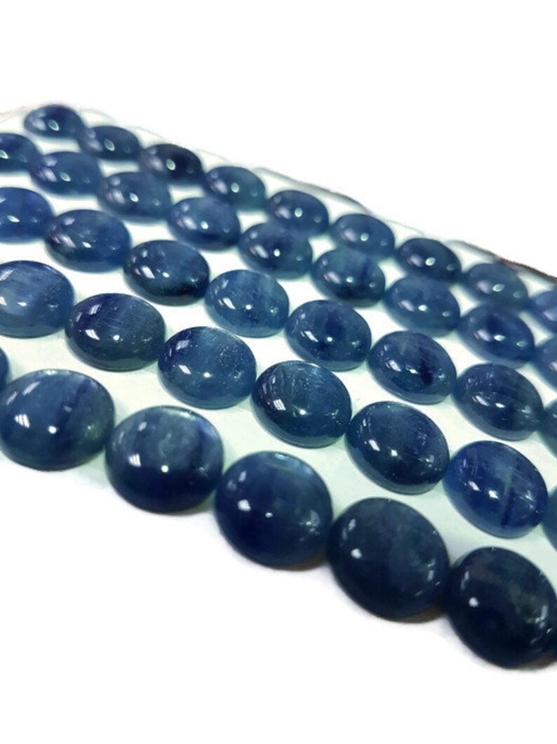 Kyanite Cabs 10MM Kyanite Round Cabochons Super Fine Quality Cabs,Pack of 5 pc.