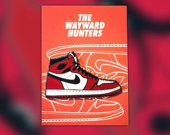 Classic 1 High Chicago Red Sneaker - High-Top Sneaker Hard Enamel Pin Inspired by Classic Basketball Shoe!