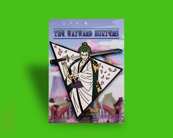 Pirate Hunter - Anime Manga Cute Enamel Pins - World's greatest swordsman - Anime Pirates - Moss head lapel pin