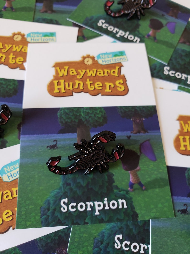 Animal Crossing Enamel Pins Scorpion /& Tarantula Pin Combo Pack
