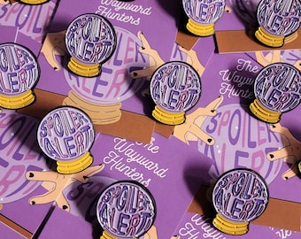 Spoiler Alert - Crystal Ball Spiritual Fortune Telling Pin - Witchy Enamel Pin