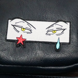 Anime Hunter Clown Eyes Iron On Patch -  Anime Manga Enamel Pins - Anime Iron On Patch