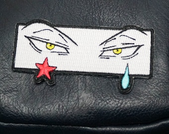 Anime Hunter Clown Eyes Iron On Patch -  Anime Manga Enamel Pins - Anime Iron On Patch
