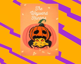 Halloween Pumpkin Guts Hard Enamel Pin – Quirky Humor Lapel Pin