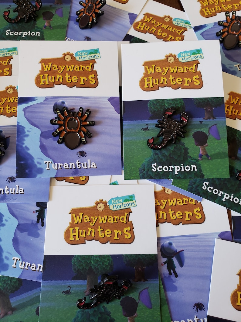 Animal Crossing Enamel Pins Scorpion /& Tarantula Pin Combo Pack