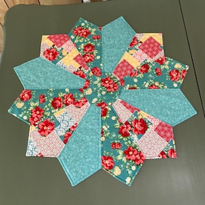 Handmade Quilted Table Topper with Pioneer Woman Fabrics #1081