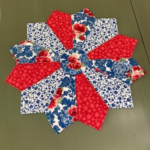 Handmade Quilted Table Topper with Pioneer Woman Fabrics #1103