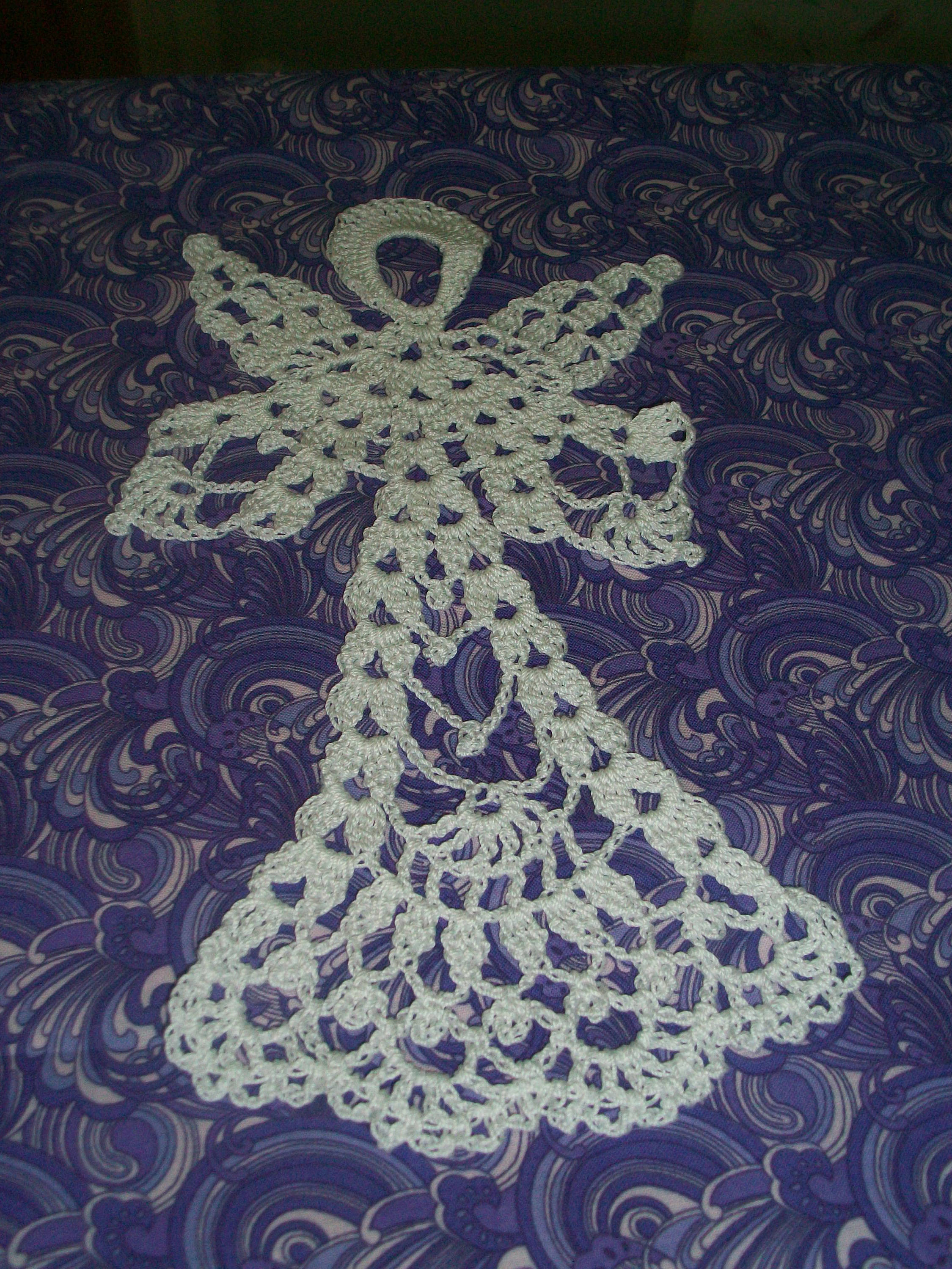 New Handmade Crochet Lady Angel Suitable for Framing Stiffen Etsy