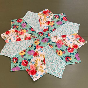 Handmade Quilted Table Topper with Pioneer Woman Fabrics #1076