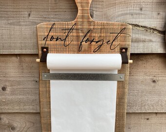 Wooden memo board. Farmhouse style
