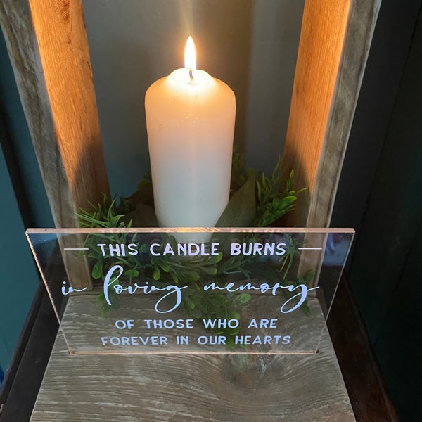 Remembrance, Memorial candle lantern