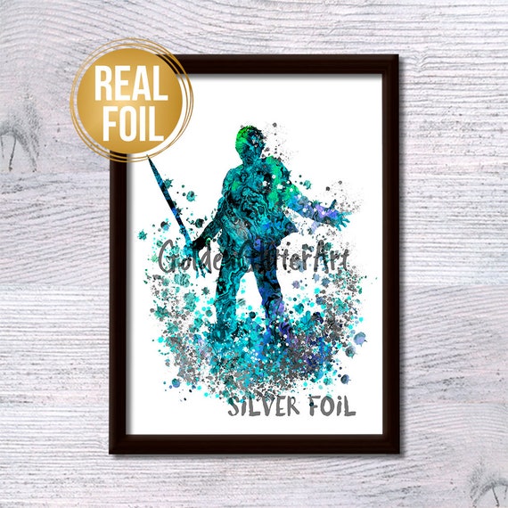 Percy Jackson Print Real Foil Art Percy Jackson Poster Percy