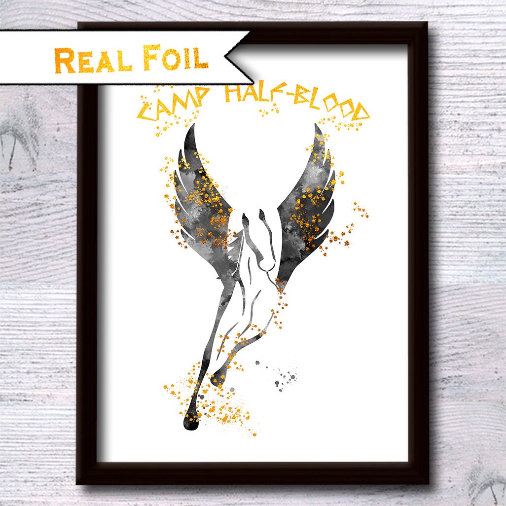 Camp Half-Blood Pegasus logo, Percy Jackson-inspired Fan Art Vinyl