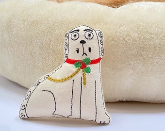 Catnip Staffordshire Wally Dog Cat Toy, Christmas gifts for cats