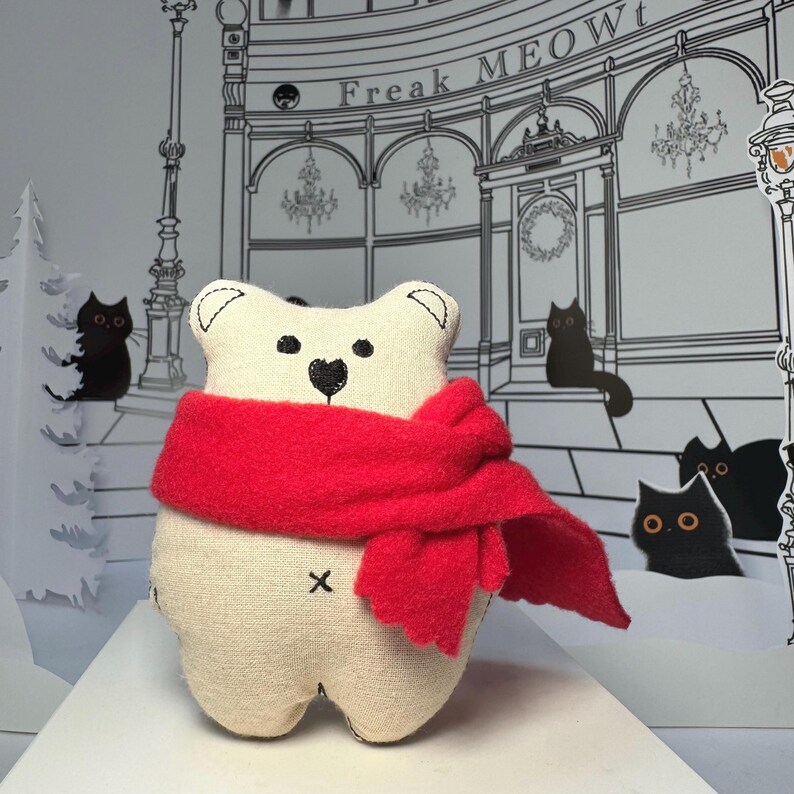 Catnip Cat Toy, Sprout the Polar Bear, Christmas Gifts for Cats