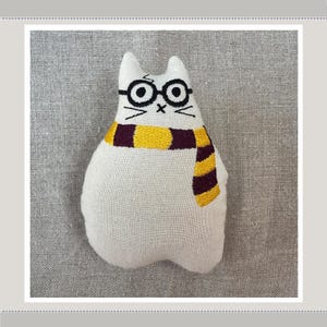 Catnip Cat Toy: Purry Pawter. Handmade Cotton Wizard, Soft Durable and Interactive for Happy Kitties. Enrichment Gifts for Cats and Kittens.