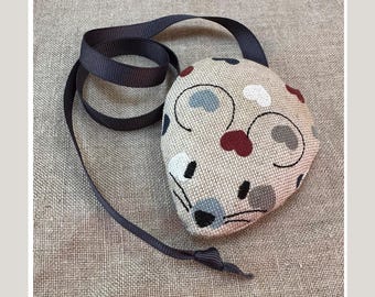Catnip Cat Toy, Heart Mouse: Handmade Cotton Mouse with ribbon Tail, Soft Durable and Interactive For Happy Kitties. Gifts for Cats