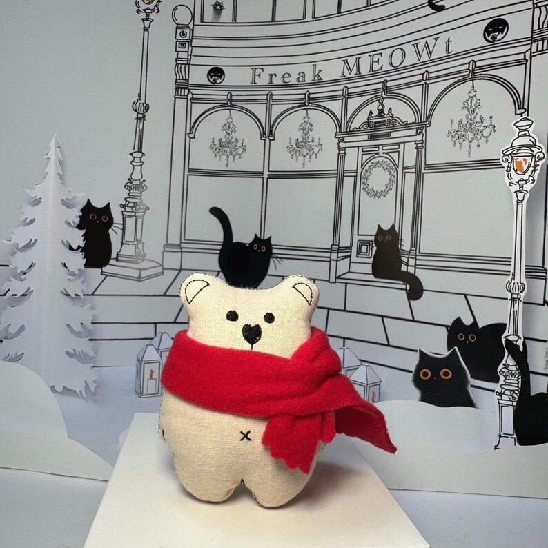 Catnip Cat Toy, Sprout the Polar Bear, Christmas Gifts for Cats