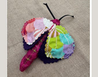 Catnip Cat Toy: Butterfly. Handmade in Cotton, Soft, Durable and interactive for Happy Kitties. Enrichment Gifts for Cats and Kittens.