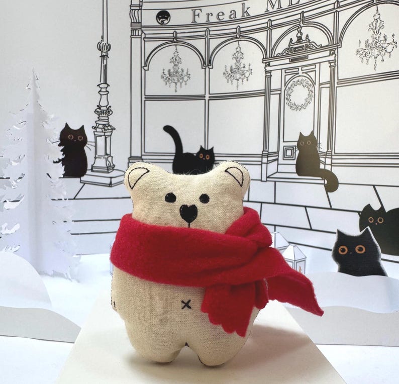 Catnip Cat Toy, Sprout the Polar Bear, Christmas Gifts for Cats