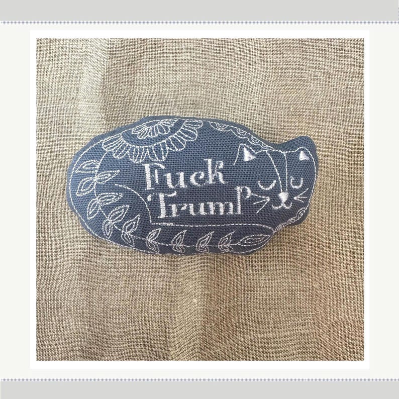 Sweary Catnip Cat Toy: Handmade Political Humor for Cats image 1