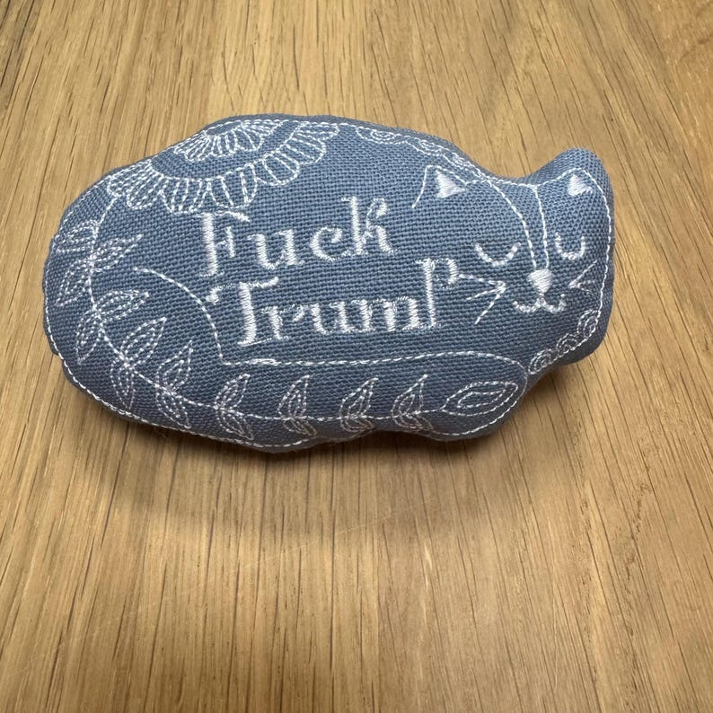 Sweary Catnip Cat Toy: Handmade Political Humor for Cats image 4