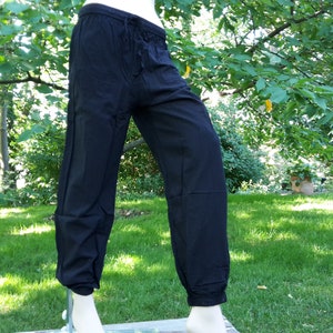 Pumphose Damen L XL XXL Premium Qualität Sommerhose unifarbener unifarbener mit Taschen flexible Taille 38 40 42 44 46 48