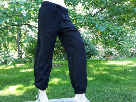 Pumphose Damen L XL XXL Premiumqualität Sommerhose unifarben einfarbig mit Taschen flexibler Bund 38 40 42 44 46 48