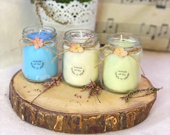 Jar Soy Candles| Small Jar Eco candle| Handmade Container candle| Scented Candle|