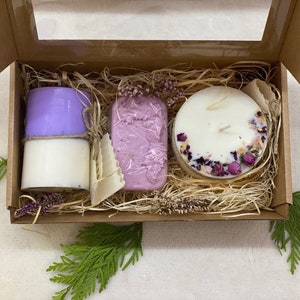 Natural and Organic Gift Set of 3 | Two Soy Candle, Premium Natural ...
