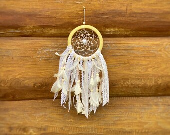 GOLD Dream Catcher, Rustic Dreamcatcher, Home décor, Birthday gift, Boho Décor, Room decoration, Nursery décor, Dream catcher