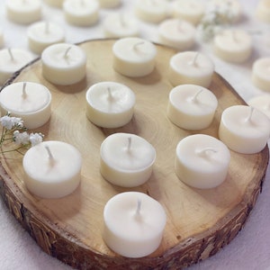 Velas de té de soja ecológicas 100 % naturales / Velas de té de soja / Velas de té sin plástico, sin crueldad animal y veganas